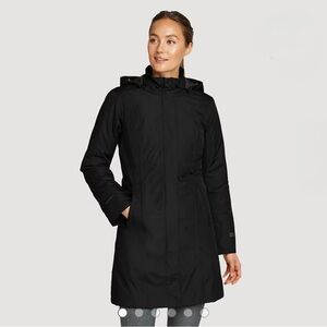 Eddie Bauer Women's Girl on the Go Insulated Waterproof Trench Coat
Black Large